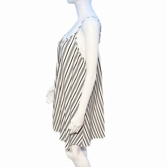 Lucca Couture Black & White Striped Dress - Picture 1 of 11
